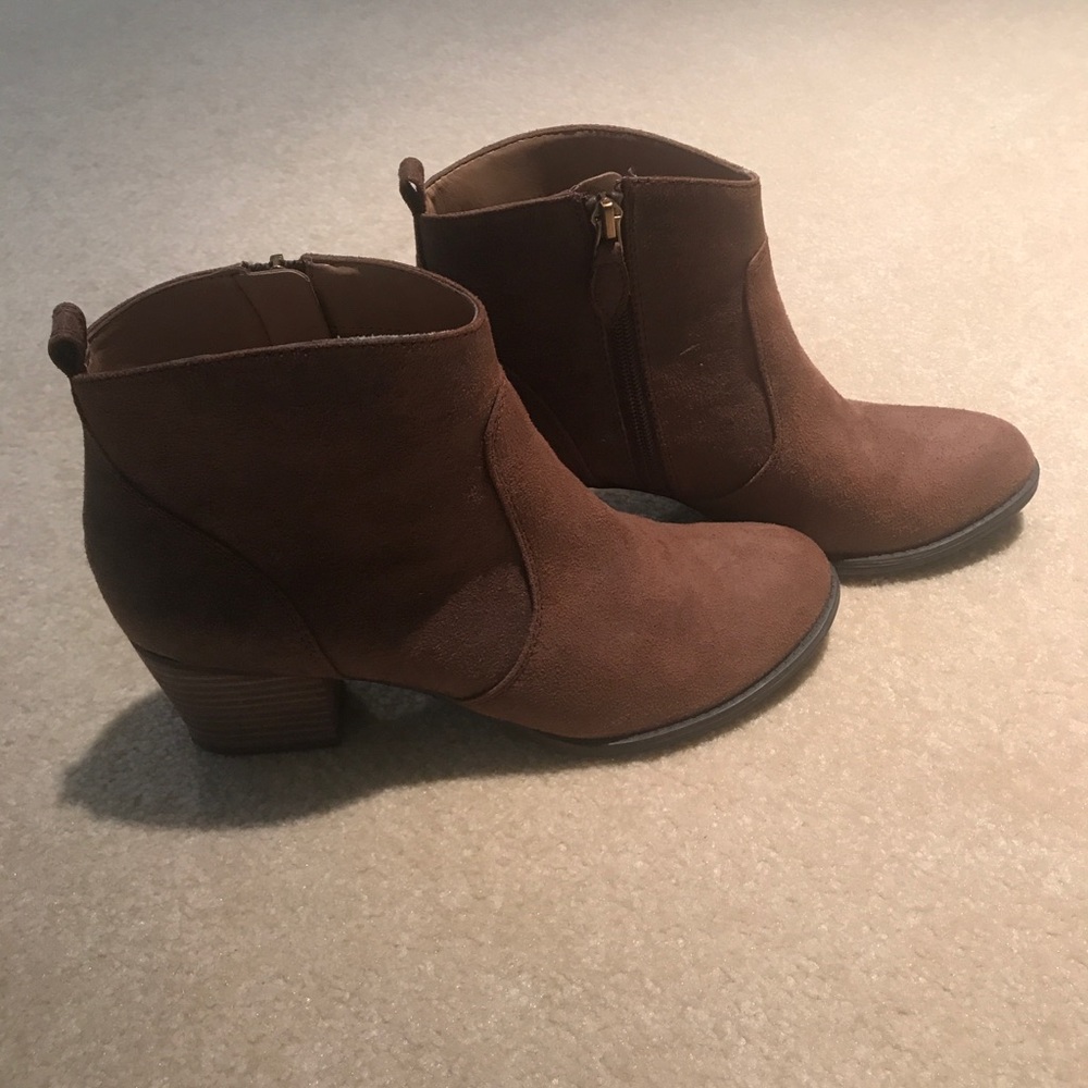 Suede booties